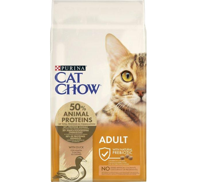 CAT CHOW.З качкою.Сух/кот 6х1,5кг